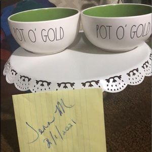Rae Dunn Pot O’ Gold Bowls -set of 2